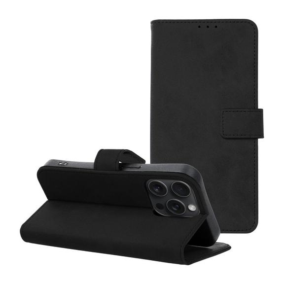 Etui z klapką na iPhone 15 PRO Tender Book czarne