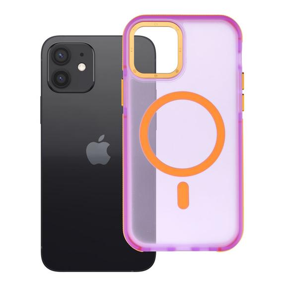 Etui na iPhone 12 / 12 Pro Forcell F-Protect Vivid Premium zgodne z MagSafe fioletowe 0INT