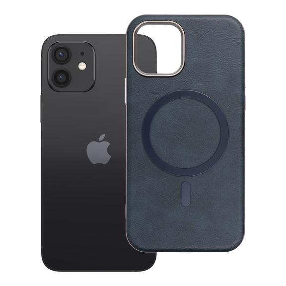 Etui na iPhone 12 Gentleman Mag Cover zgodne z MagSafe granatowe