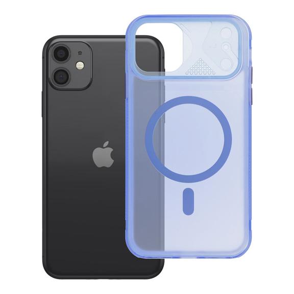 Etui na iPhone 11 Aurora zgodne z MagSafe niebieskie