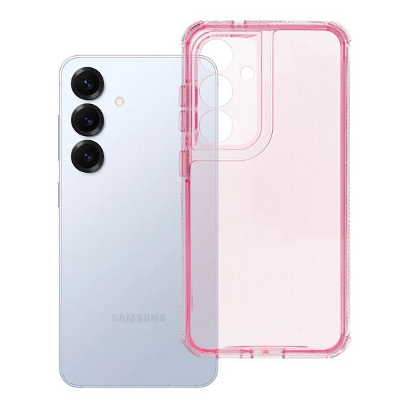 Futerał do Samsung S25 Matrix Clear pudrowy róż