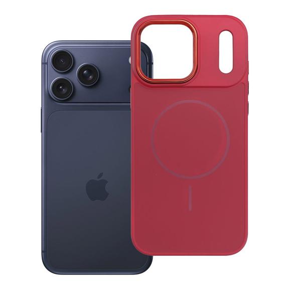 Futerał do iPhone 17 PRO MAX Frame Mag Cover zgodny z MagSafe magenta