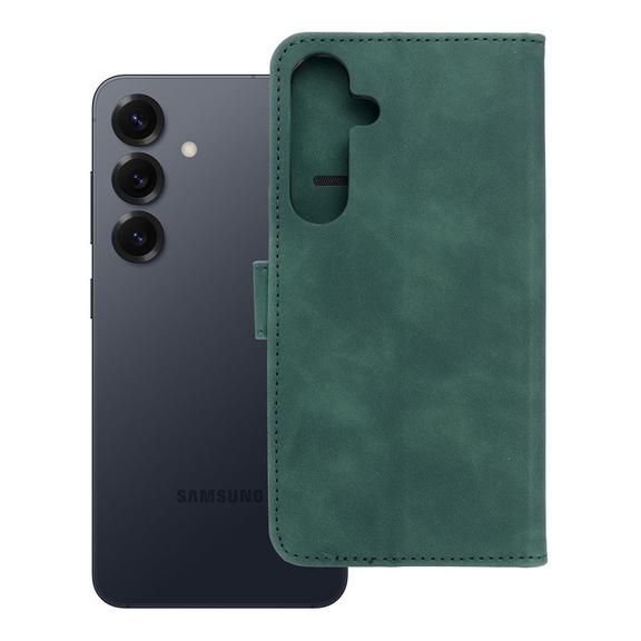 Etui z klapką na Samsung S25 PLUS Tender Book zielone