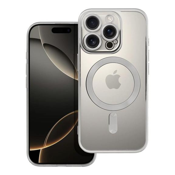 Futerał do iPhone 16 PRO Electro Mag Cover zgodny z MagSafe srebrny