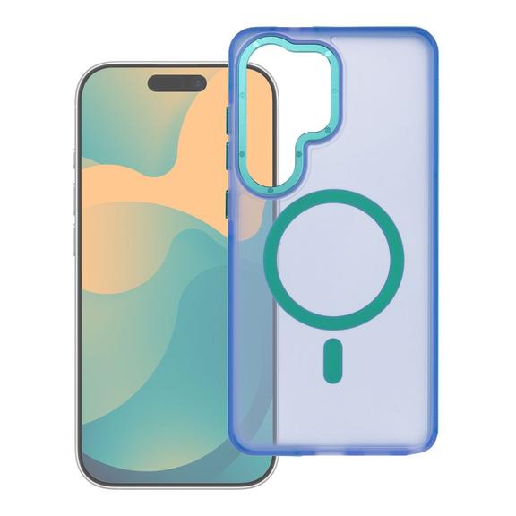 Etui na Samsung A57 Forcell F-Protect Vivid Premium zgodne z MagSafe niebieskie 0INT