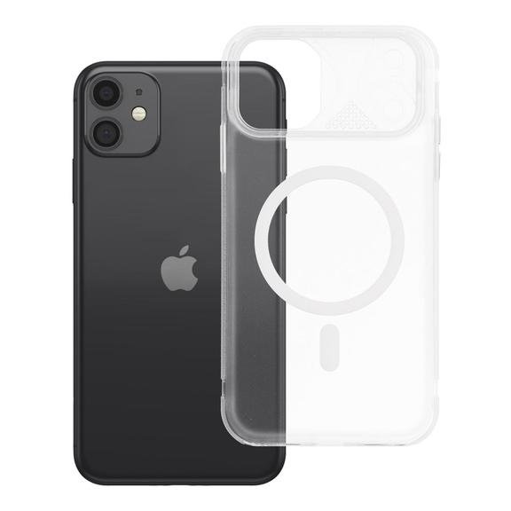 Etui na iPhone 11 Aurora zgodne z MagSafe białe