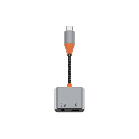 WiWU - Audio adapter LT10 Typ C do Typ C + 3.5mm