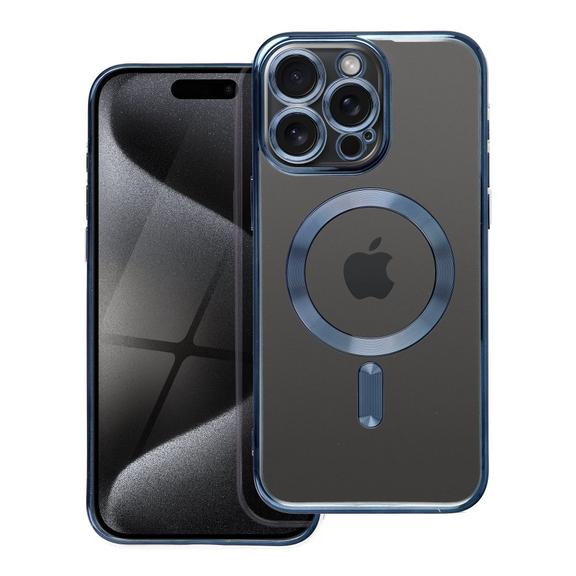 Futerał do iPhone 15 PRO MAX Electro Mag Cover zgodny z MagSafe tytanowy niebieski