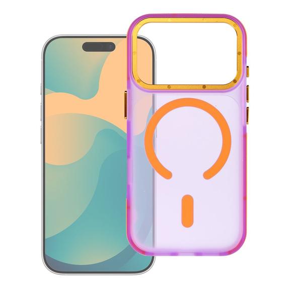 Etui na iPhone 18 Pro / 17 Pro Forcell F-Protect Vivid Premium zgodne z MagSafe fioletowe 0INT