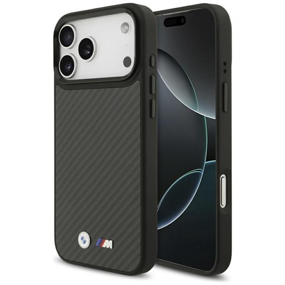 BMW futerał do IPHONE 17 Pro Max kompatybilny z MagSafe BMHMP17X24CFMMK (Kevlar Matt) black