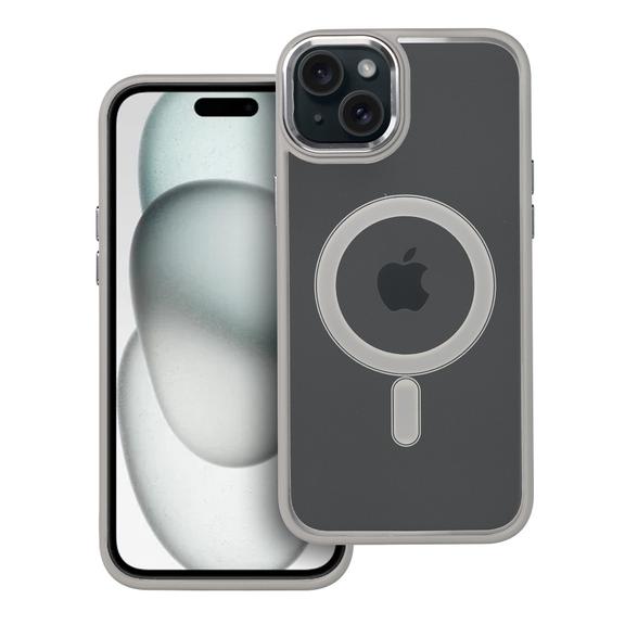 Futerał COLOR EDGE MAG COVER kompatybilny z MagSafe do IPHONE 15 Plus tytanowy szary