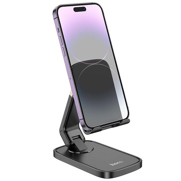 Uchwyt na telefon biurkowy Hoco HD8 czarny