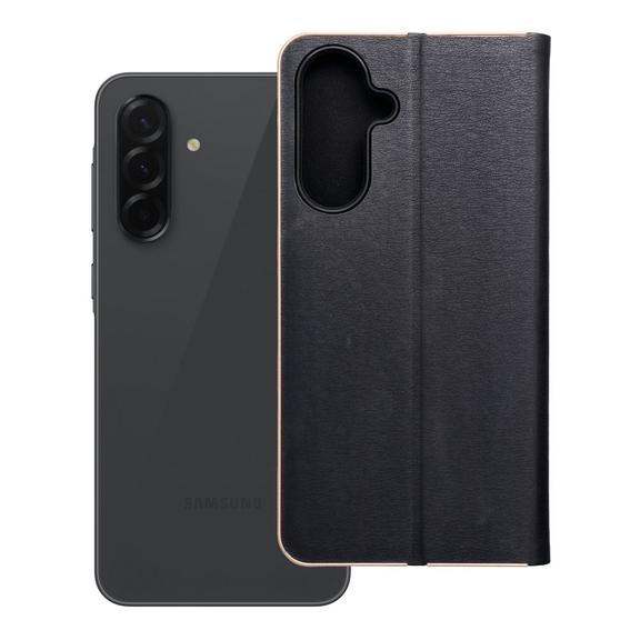 Etui z klapką na Samsung A36 5G Luna Book Carbon czarne