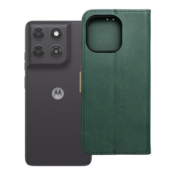 Etui z klapką na Motorola G37 POWER Split Book zielono-złote