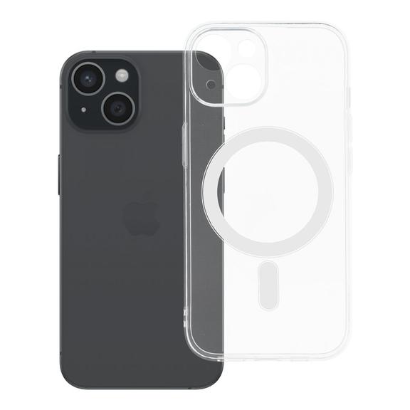 Etui na iPhone 15 Clear Case 2 mm Mag Cover zgodne z MagSafe (camera protection) transparentne