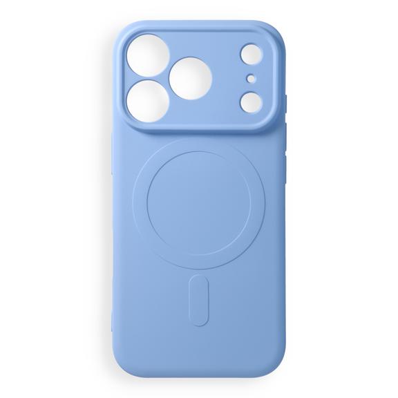 Etui na iPhone 18 Pro / 17 Pro Silicone Mag Cover zgodne z MagSafe (camera protection) jasno niebieskie