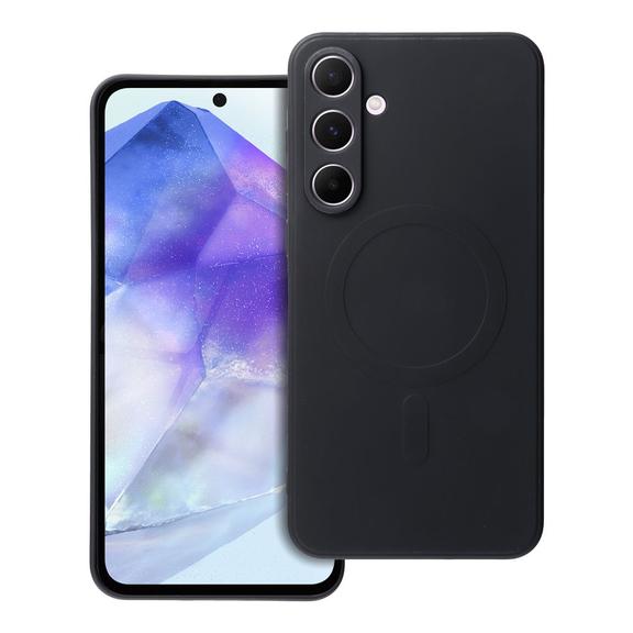 Futerał do Samsung A55 Silicone Mag Cover zgodny z MagSafe czarny