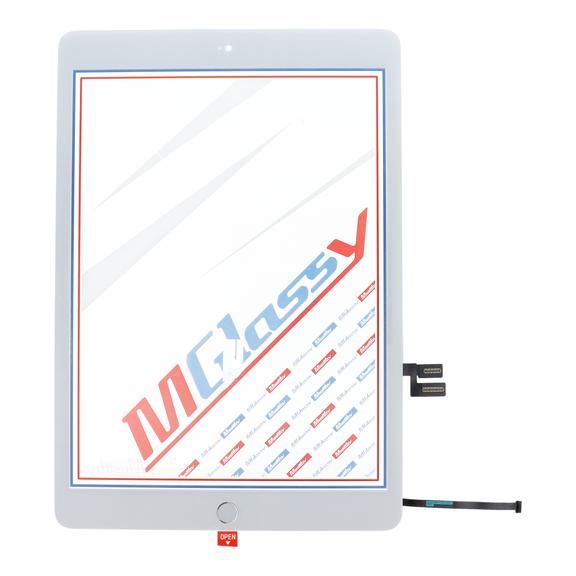 MUSTTBY Ekran dotykowy + taśma klejąca + Home do iPAD 8 (biały)