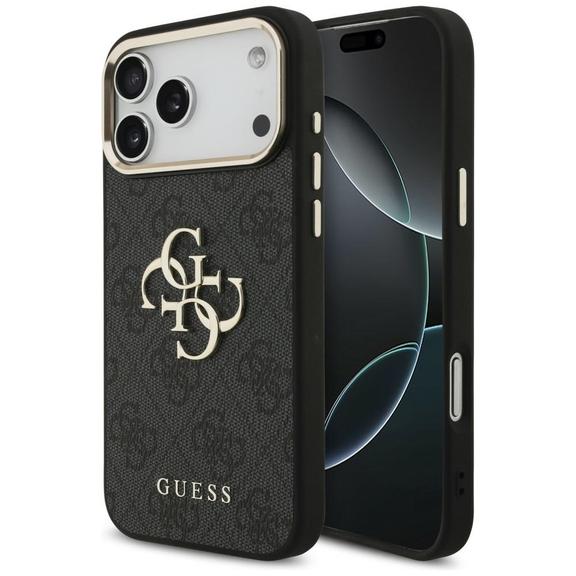 GUESS futerał do IPHONE 18 Pro Max / 17 Pro Max GUE005594 (PU W/ Big 4G Classic Logo) czarny złoty