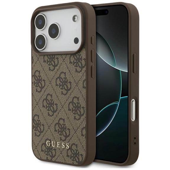 GUESS futerał do IPHONE 17 Pro GUHCP17LG4GFBR (PU 4G Classic) brązowy