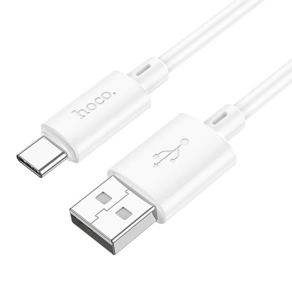 Kabel USB A do USB C Hoco 3A 2 m X88 biały