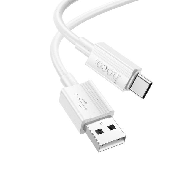 Kabel USB A do USB C Hoco 3A 1 m X107 biały