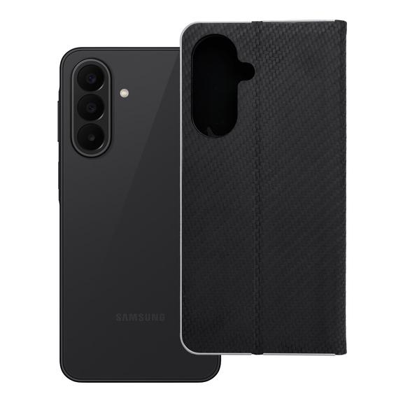 Etui z klapką na Samsung A27 Luna Book Carbon czarne
