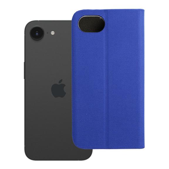 Etui z klapką na iPhone 16e (SE 4 2025) Sensitive Book niebieskie
