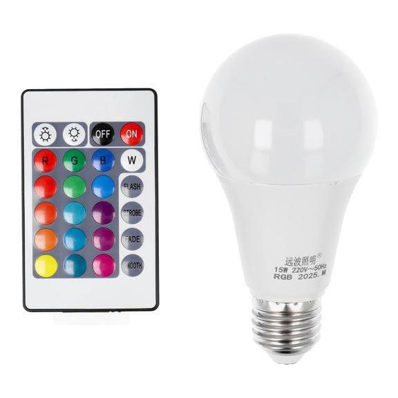 Żarówka LED RGB 15W E27 A65 wielokolorowa
