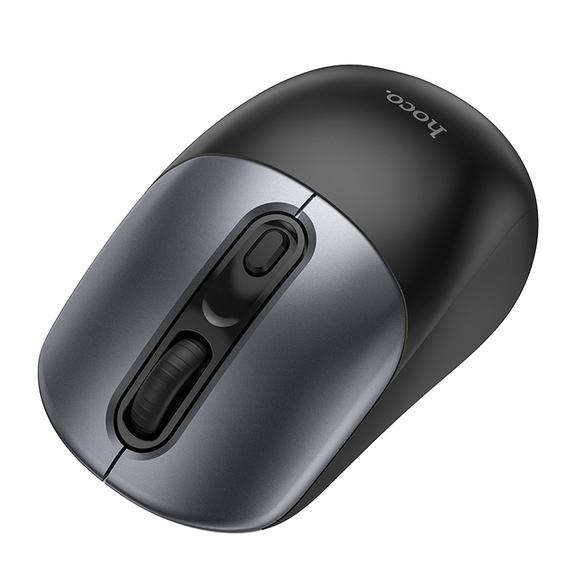 Myszka bezprzewodowa Hoco 2.4G 1600 dpi GM28 czarno szara