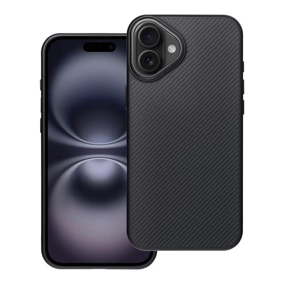 Etui na iPhone 16 PLUS Carbon Elite Mag Cover zgodne z MagSafe czarne