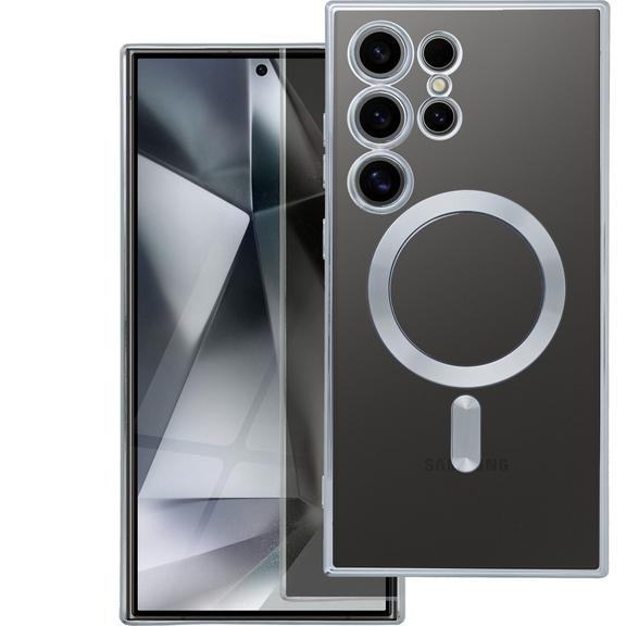 Futerał do Samsung S25 FE Electro Mag Cover zgodny z MagSafe srebrny