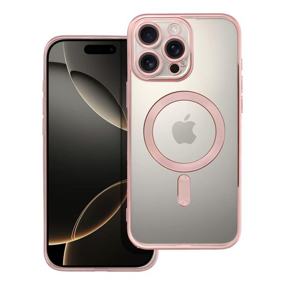 Futerał do iPhone 16 PRO MAX Electro Mag Cover zgodny z MagSafe złoty róż