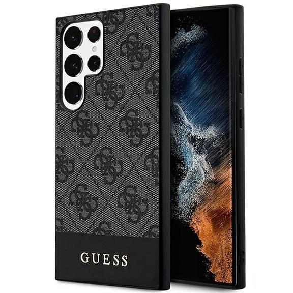 GUESS futerał do SAMSUNG S24 Ultra GUHCS24LG4GLGR (4G Bottom Stripe) czarny