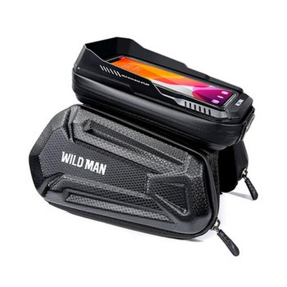WILDMAN sakwa rowerowa na ramę na zamek 1,2L (4" - 7") XT6 czarna