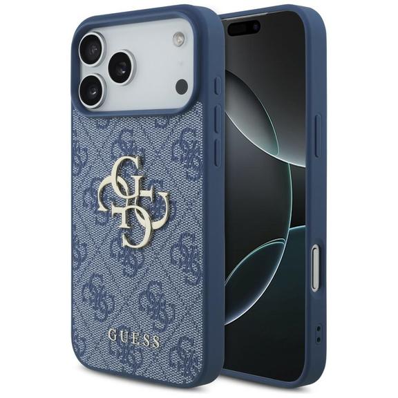 GUESS futerał do IPHONE 18 Pro Max/17 Pro Max (4G Big Logo) niebieski