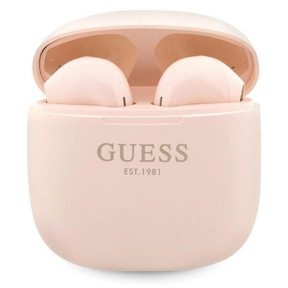 GUESS słuchawki bezprzewodowe bluetooth TWS + stacja dokująca GUTWST26PSP (Classic EST Logo) różowe