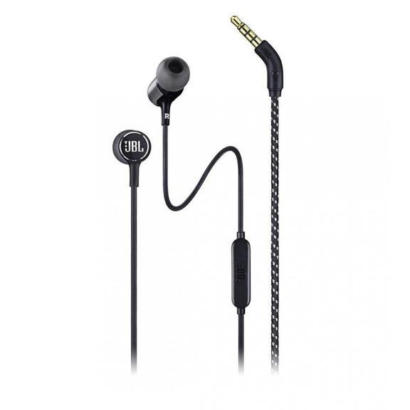Słuchawki przewodowe douszne Jack 3,5 mm z mikrofonem JBL T50HI 360 czarne