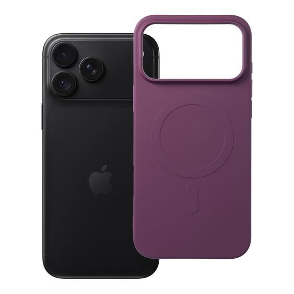 Etui na iPhone 18 Pro Max / 17 Pro Max Silicone Mag Cover zgodne z MagSafe (big hole) burgundowy