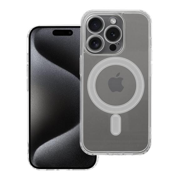 Futerał do iPhone 15 PRO Clear Mag Cover (STR / CAMERA PROTECTION) zgodny z MagSafe  transparentny