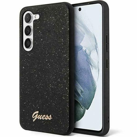 GUESS futerał do SAMSUNG S24 Plus GUHCS24MHGGSHK (Glitter Script) czarny