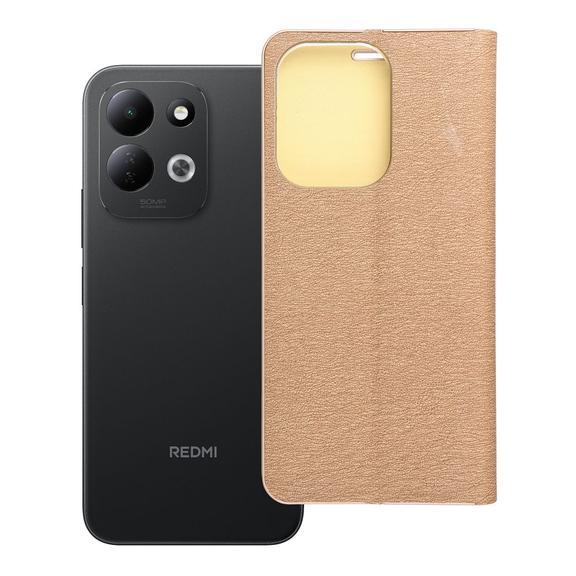 Etui z klapką na Xiaomi Redmi 17 4G / 17 5G EU Luna Book Gold złote