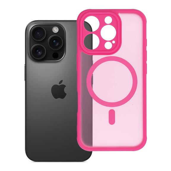 Futerał do iPhone 16 PRO Full Matte Mag Cover zgodny z MagSafe różowy