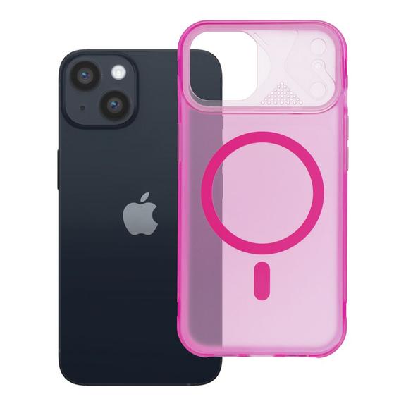 Etui na iPhone 14 Aurora zgodne z MagSafe różowe