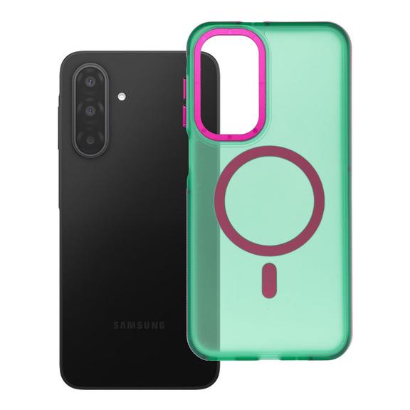 Etui na Samsung A17 / A18 Forcell F-Protect Vivid Premium zgodne z MagSafe zielone 0INT