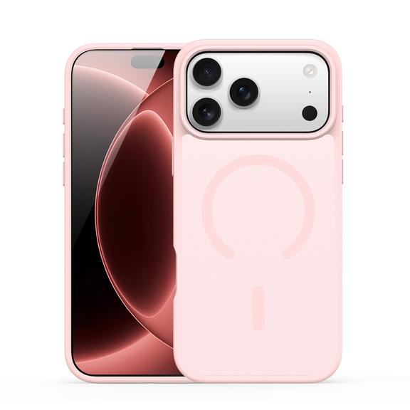 DUX DUCIS futerał YIND kompatybilny z MagSafe do iPhone 18 Pro / 17 Pro (Open Ring Version) jasno różowy