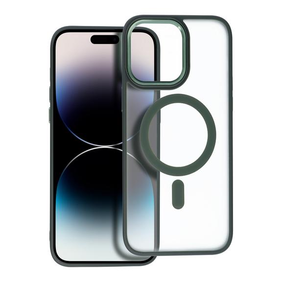 Futerał MATTE MAG COVER kompatybilny z MagSafe do IPHONE 14 Pro zielony