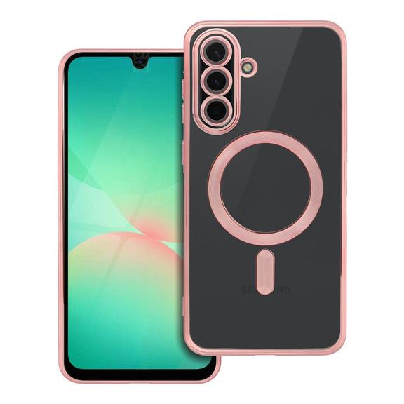 Futerał do Samsung A56 Electro Mag Cover zgodny z MagSafe złoty róż