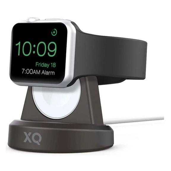 Ładowarka indukcyjna XQISIT NP do Apple Watch MFI z kablem USB C oraz stojakiem biała