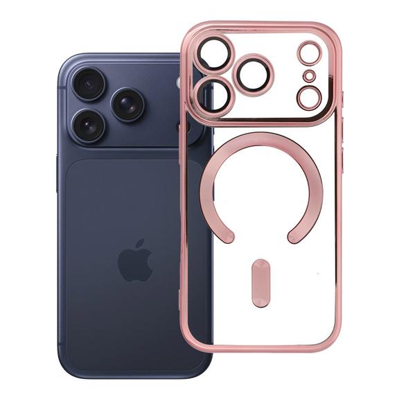 Futerał do iPhone 17 PRO Electro Mag Cover zgodny z MagSafe złoty róż